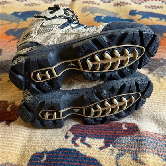 Adidas Geo Fit mountain grip size 6 8 tan cream and black hiking boots 🥾 - Picture 6 of 10